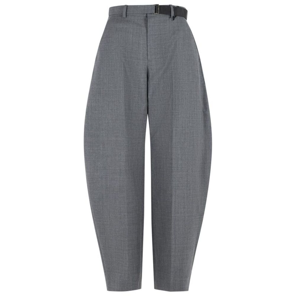 Sacai Grey Wool Trousers Women